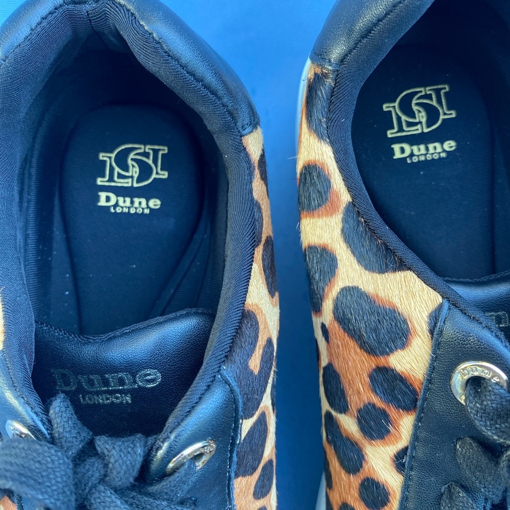 Dune London Episode Leopard Sneakers - Picture 4 of 12